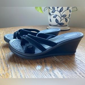 Skechers Wedge Sandals Black Size 7